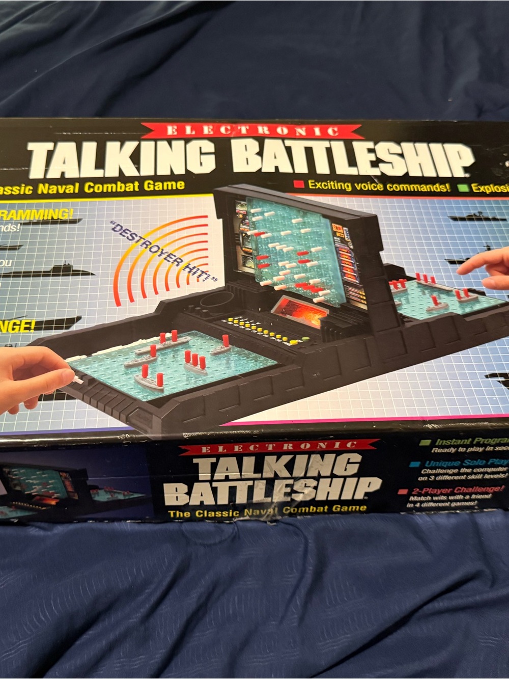 Vintage 1989 Electronic Talking Battleship MB Board Game Tested Works Complete